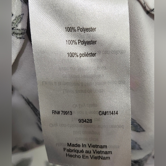 Motherhood Maternity White Sheer Open Kimono Cardigan Floral Bird Print Size S/M - Picture 5 of 6